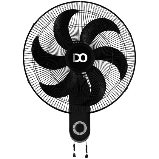 iDO Wall Fan 18 Inch 6 Blades, Black – WF18-BK