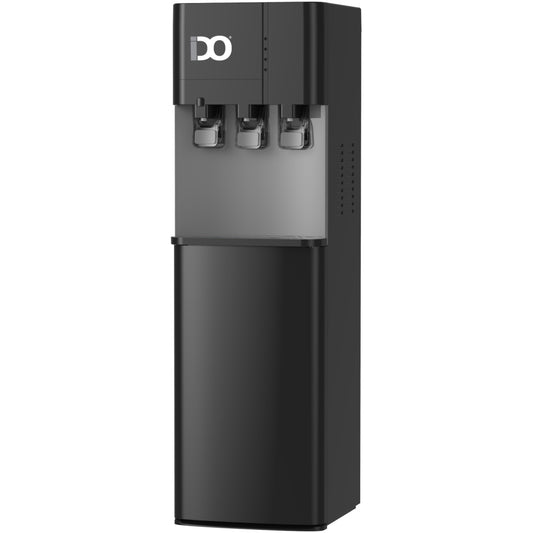 IDO 3 Nozzles Top Loading Water Dispenser with Fridge, Black, Energy Saving – WD201FC-BK