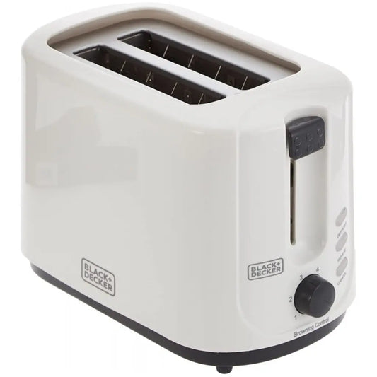 Black And Decker 750W 2 Slice Cool Touch Bread Toaster, White – ET125