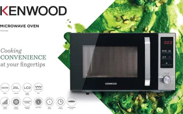 Kenwood Digital Microwave Oven With Grill, 25 Liter, 800 Watt, Black - MWM25.000BK