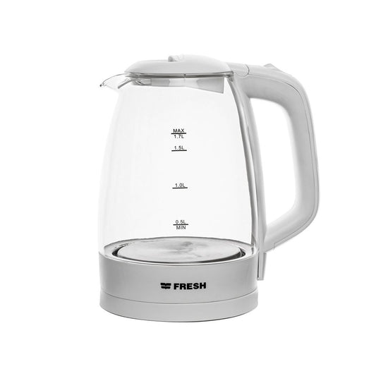 Fresh Kettle - 1.7 Liters Glass LED - White