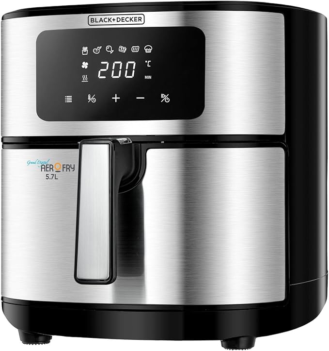 Black And Decker - Aero Fry - Digital - Oil-Free Air Fryer with Rapid Convection Technology