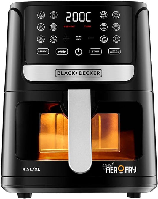 Black And Decker - Aero Fryer - Digital - Touch control with LED display