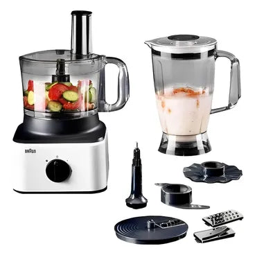 Braun Food Processor, 750 Watt, White Black - FP 0132