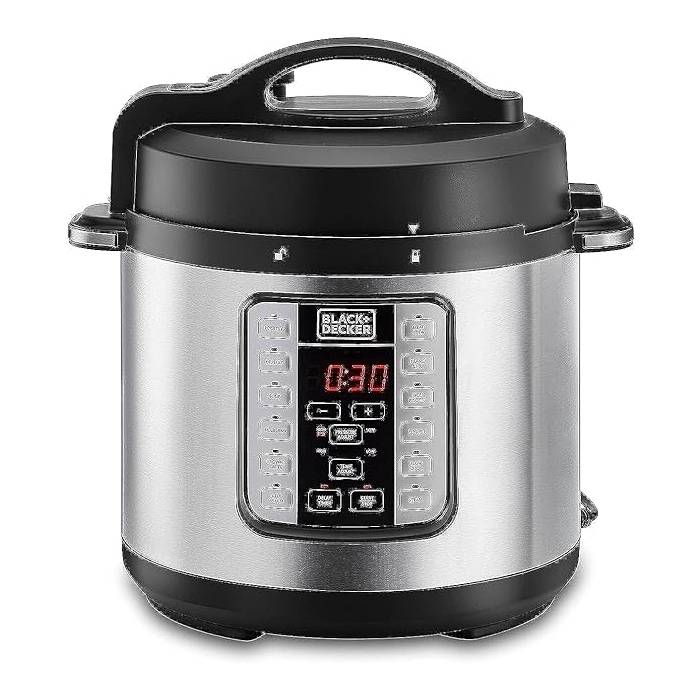 Black And Decker - Electric pressure cooker (Smart) - with digital screen 6 liters