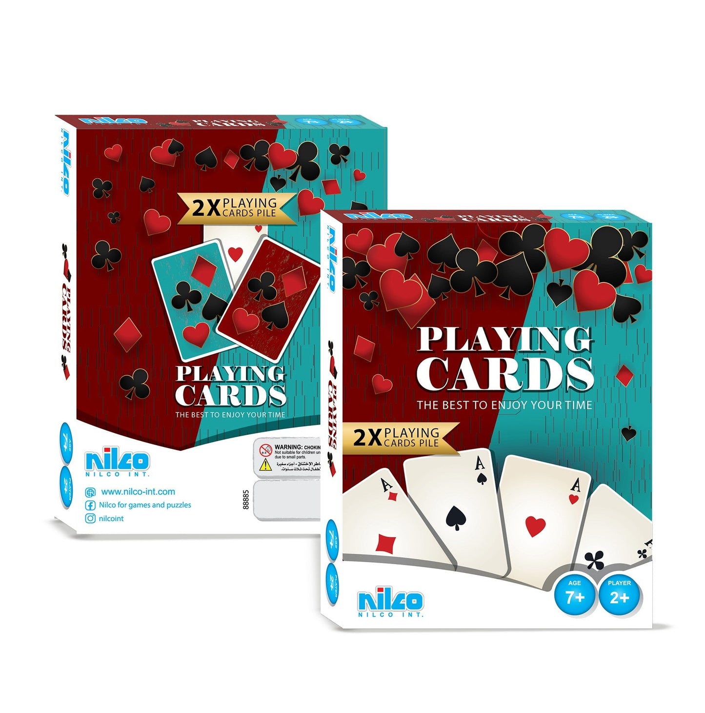 كوتشينة 2 في علبة(Playing Cards 2x1)