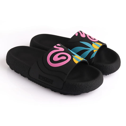 Parrot women slipper black - باروت شبشب حريمى اسود