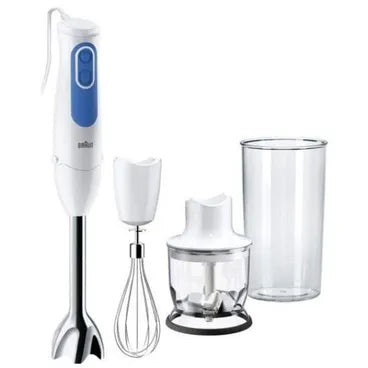 Braun Multi Quick 3 Hand Blender, 700 Watt, White Blue - MQ3025