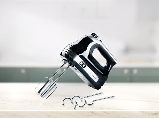 IDO Black Hand Mixer 500W with 5 Speeds