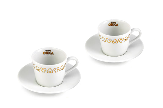 Arzum - BOX OF OKKA Porcelain Coffee Cup With 2 Dishs – C001