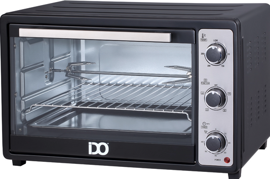 IDO Single Glass Black Toaster Oven 45L