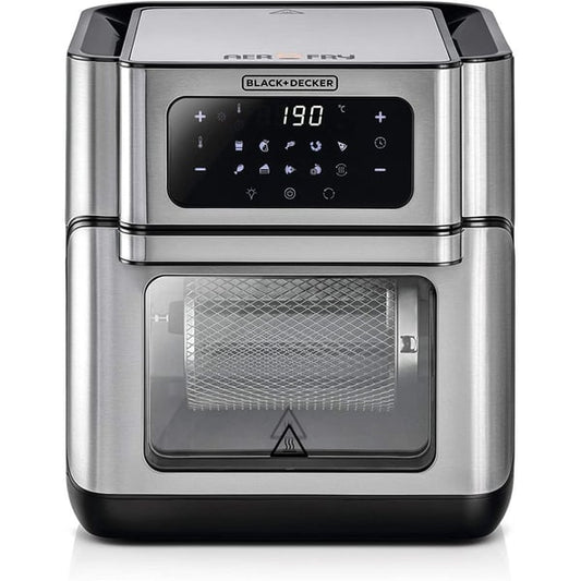 Black And Decker - Aero Fryer with 12L Oven - Digital - Touch Control with LED Display