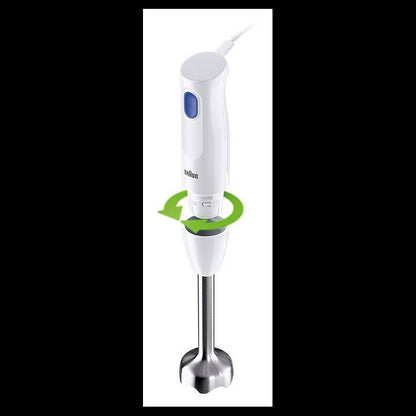 Braun Multiquick 1 Hand Blender 450 Watt, White - MQ10.001MWH