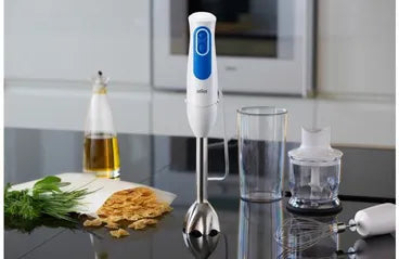 Braun Multi Quick 3 Hand Blender, 700 Watt, White Blue - MQ3025