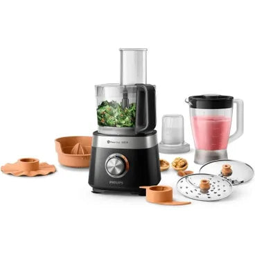 Philips Viva Collection Food Processor, 2.1 Liter, 850 Watt, Black - HR7530/10