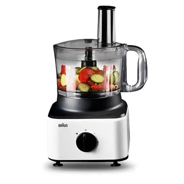 Braun Food Processor, 750 Watt, White Black - FP 0132