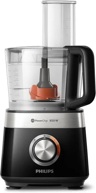 Philips Viva Collection Food Processor, 2.1 Liter, 850 Watt, Black - HR7530/10