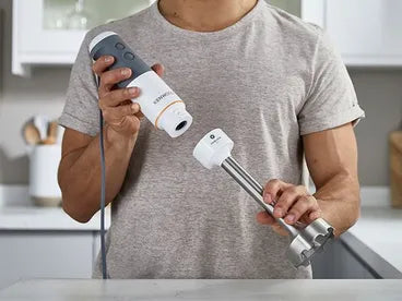 Kenwood Triblade XL Hand Blender, 850 Watt, White - HBM40.002WH