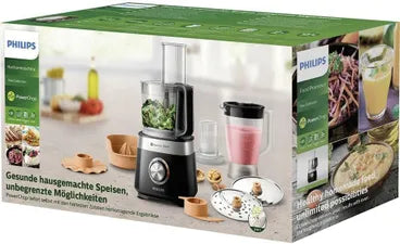 Philips Viva Collection Food Processor, 2.1 Liter, 850 Watt, Black - HR7530/10