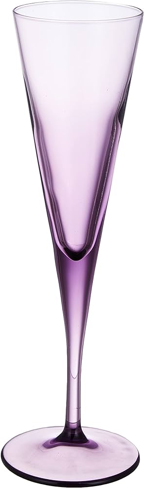 V-Line Champagne Flute 150cc 5 Us Oz*24.5Hcm Purple 6 Pcs GB