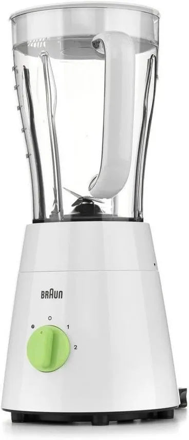 Braun Countertop Blender, 1.5 Liter, 500 Watt, White - JB0115WH